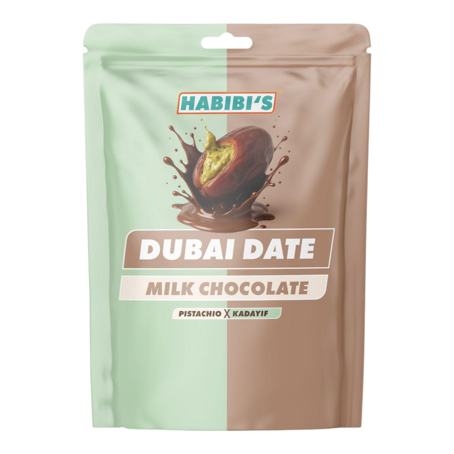 Habibi’s Dubai Dattel-Milchschokolade Pistazie & Kadayif 100g