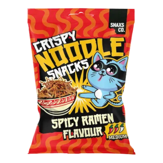 SnaxCo Crispy Noodle Snacks Spicy Ramen 60g