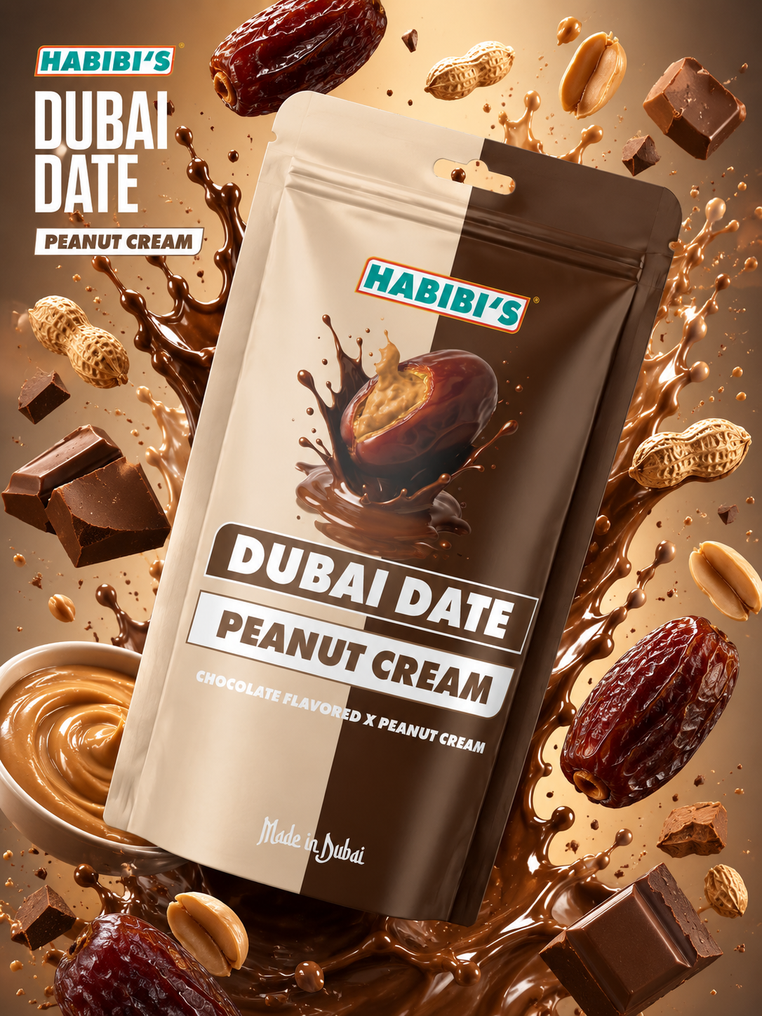 Habibi’s Dubai Date Peanut Cream 100g